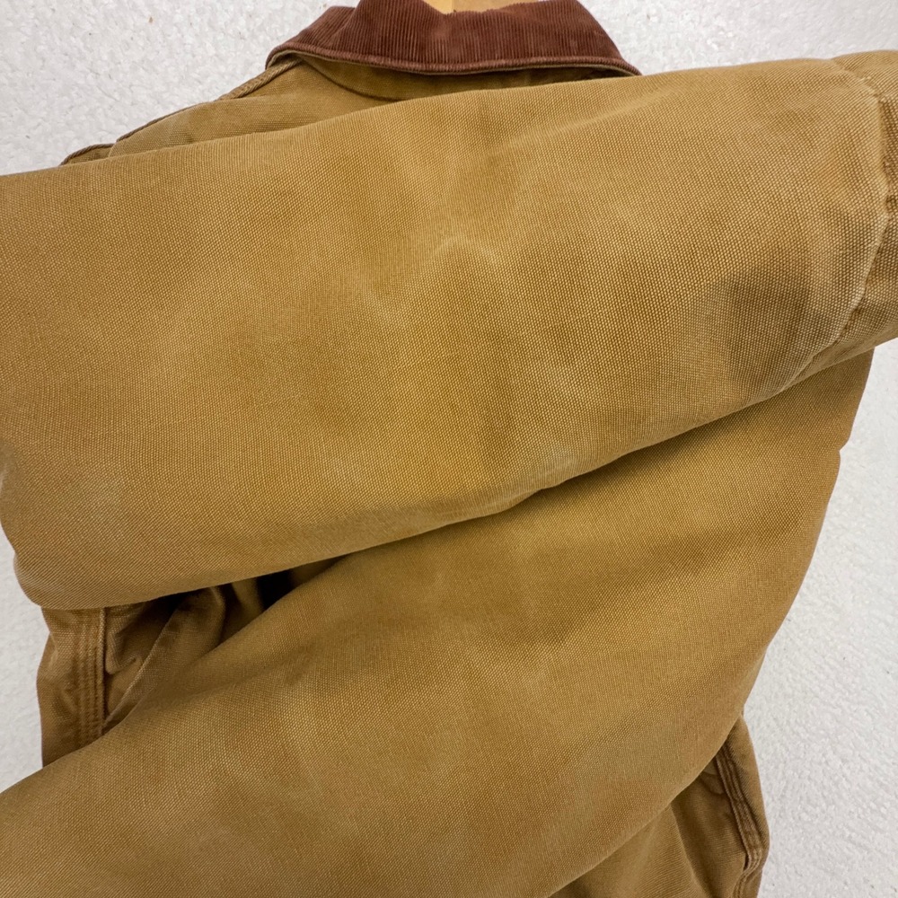 Carhartt Detroit Jacket Blanket Lined Mens Large 42 J01 BRN‎ Brown - Picture 14 of 16